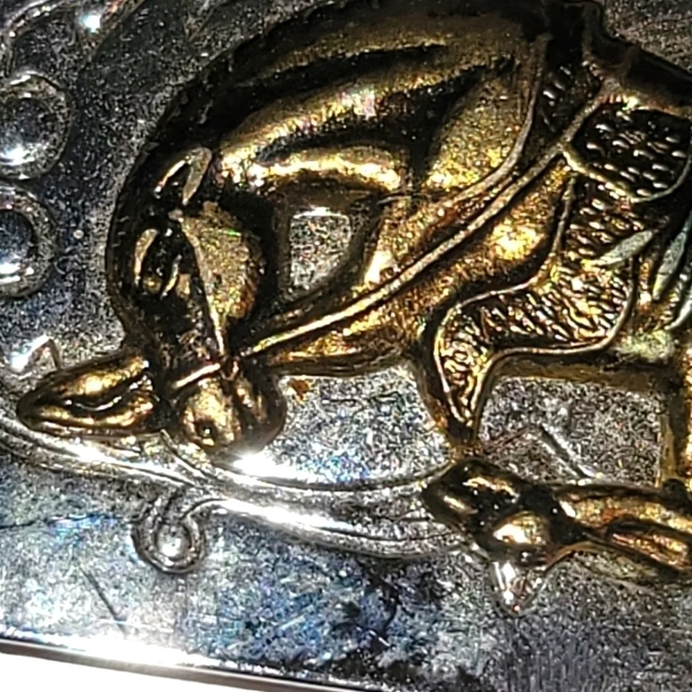 Vintage Kids Brass & Steel Western Buckle